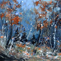 Painting, First snow, Pol Ledent