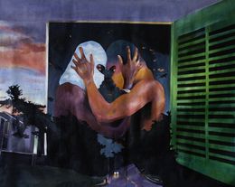 Painting, L'étreinte, Alegria Blue