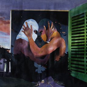Painting, L'étreinte, Alegria Blue