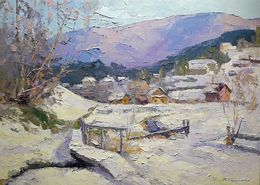 Gemälde, Winter Vorokhta, Boris Serdyuk
