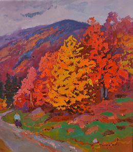 Painting, Under the Wing of the Mountains, Alexander Shandor