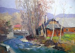 Gemälde, On the river Paradzhi, Boris Serdyuk