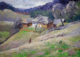 Painting, Manor under the mountain, Boris Serdyuk
