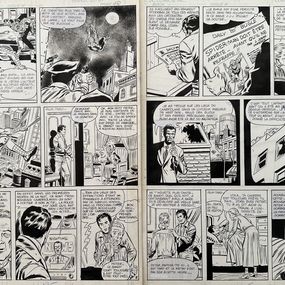 Fine Art Drawings, Lot 2 planches Originales Spider-Man (Télé Junior), Gérald Forton