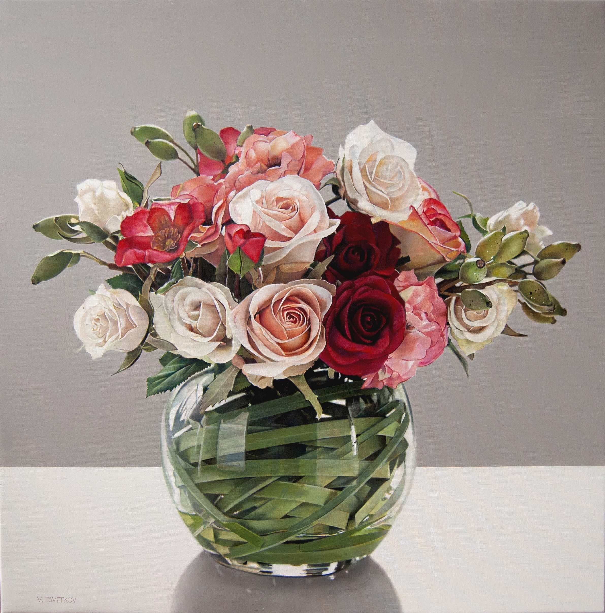 Valeri Tsvetkov, Still life with roses Valeri Tsvetkov, Still life with roses