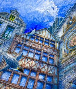 Gemälde, Hotel du nord à Vau-l'eau, Dominique Vervisch