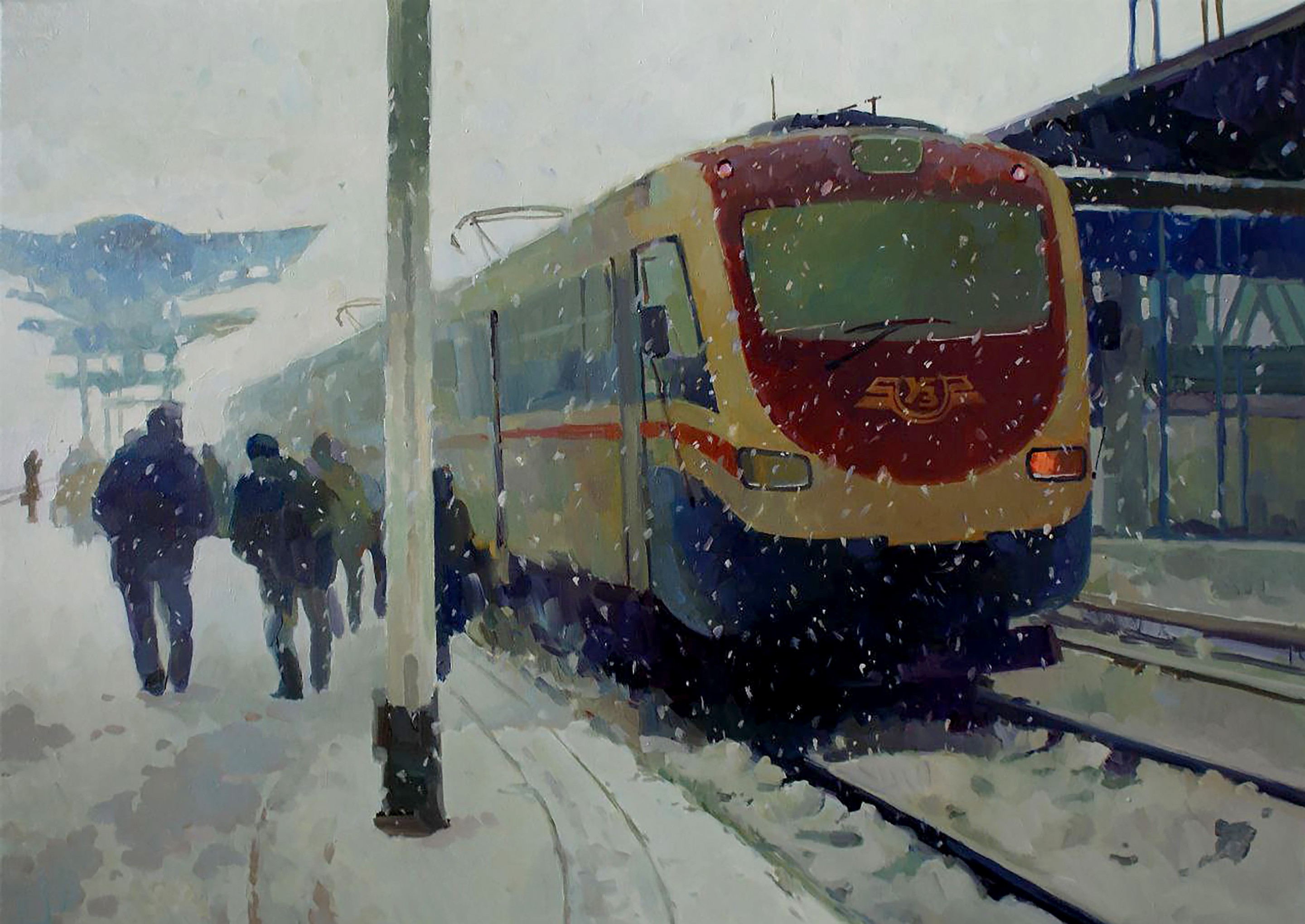 Yaroshevich Anastasia, Station in winter Yaroshevich Anastasia, Station in winter