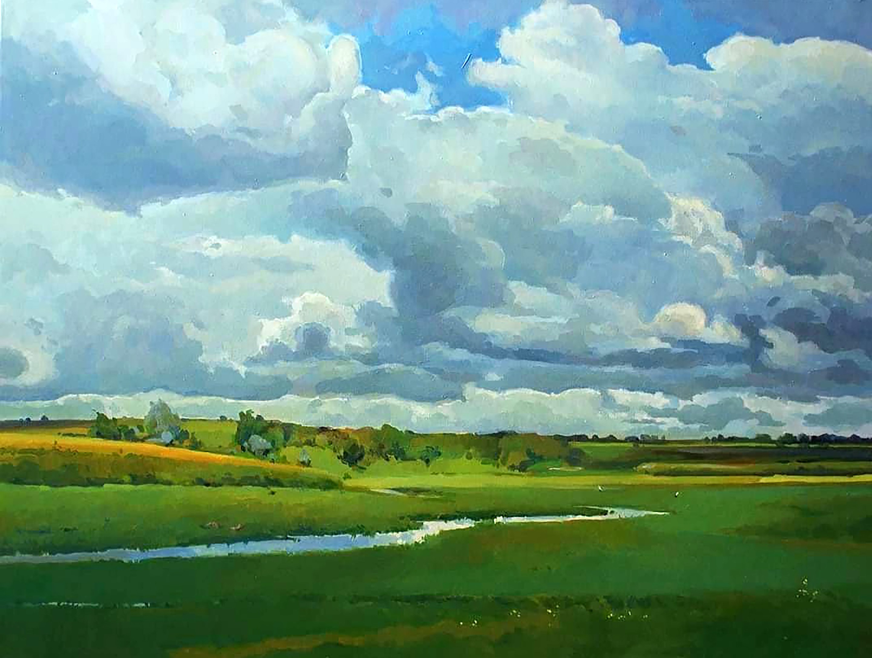 Yaroshevich Anastasia, Landscape with field Yaroshevich Anastasia, Landscape with field