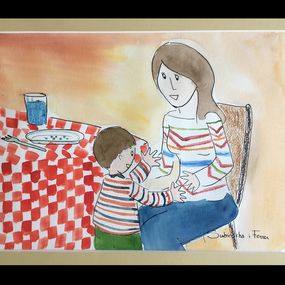 Gemälde, Merienda, Maria Jose Subirachs