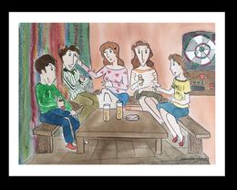 Gemälde, Mes amis, Maria Jose Subirachs