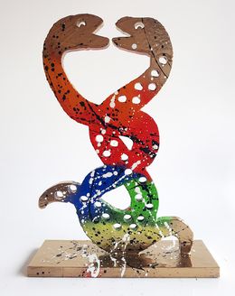 Sculpture, 2 Serpents 2 Niki 2 st phalle, Spaco