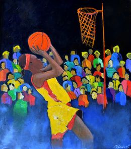 Painting, Playing basket ball, Pol Ledent