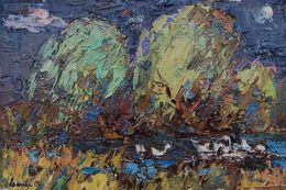 Painting, In the shade of willows, Ivanyuk Oleksiy