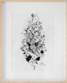 Fine Art Drawings, Chateau de cartes, Maksim Lopez