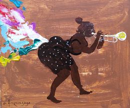 Gemälde, Jazz Woman, Tengiz Cholokava