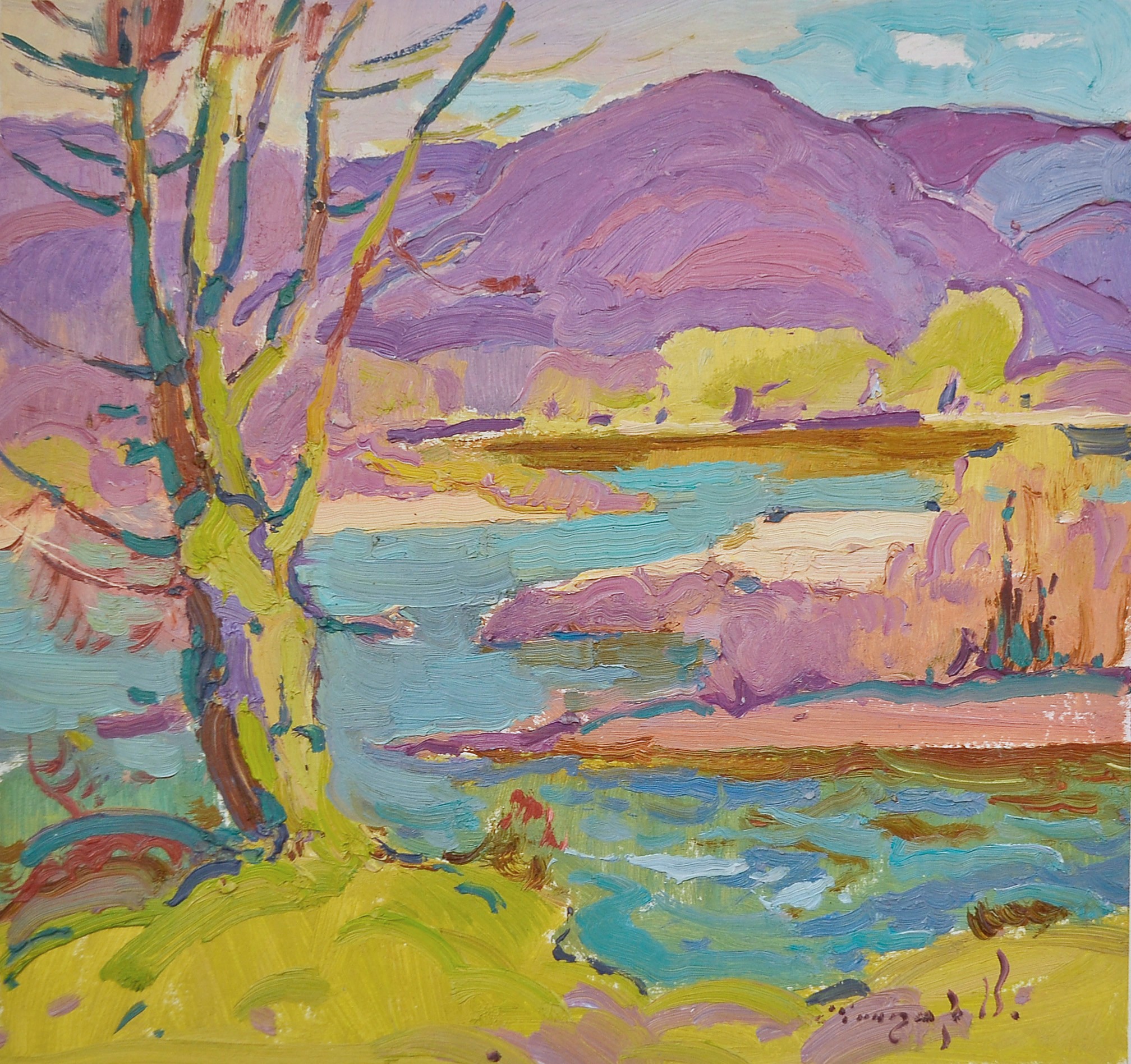 Alexander Shandor, River in spring Alexander Shandor, River in spring