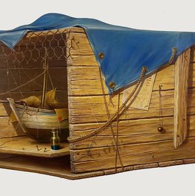 Painting, La caisse, Philippe Vercellotti