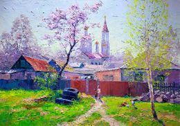 Painting, April rays, Boris Serdyuk