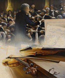 Gemälde, Rêve de violoniste, Raymond Poulet