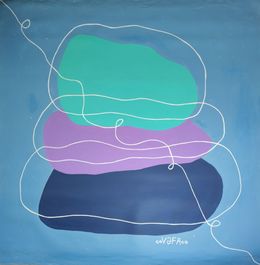 Gemälde, Zen Minimalism. Meditation. Stones, Vafa Majidli