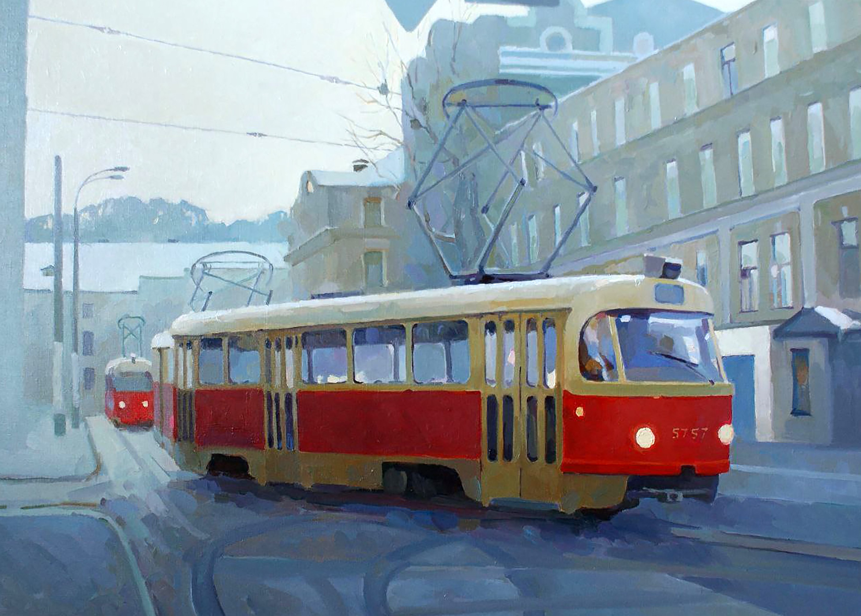 Yaroshevich Anastasia, Winter morning in the city Yaroshevich Anastasia, Winter morning in the city
