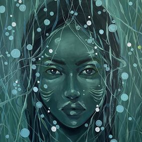 Gemälde, Under water, Victoria Kagalovska
