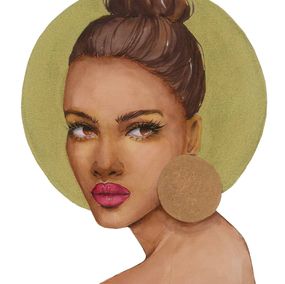 Gemälde, Golden nimbus, Victoria Kagalovska