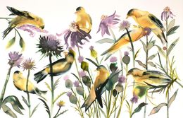 Painting, Goldfinches, Elizabeth Becker