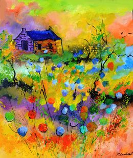Painting, A colourful summer landscape, Pol Ledent