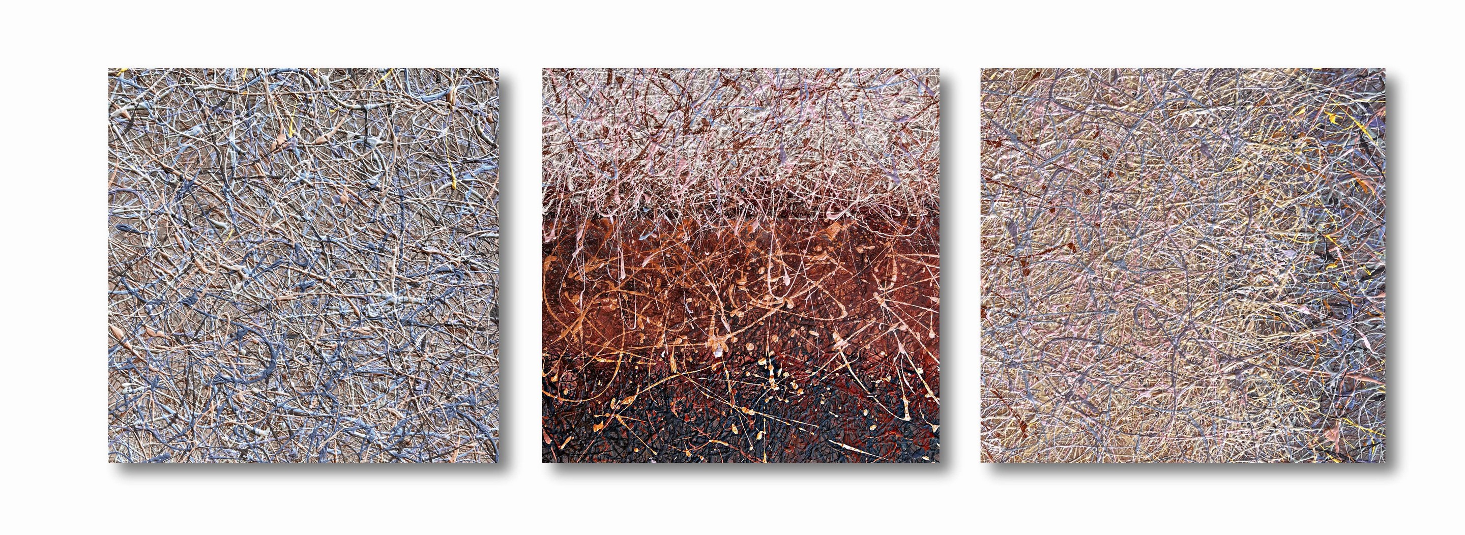 Nadin Antoniuk, Day one - triptych (ready to hang) Nadin Antoniuk, Day one - triptych (ready to hang)