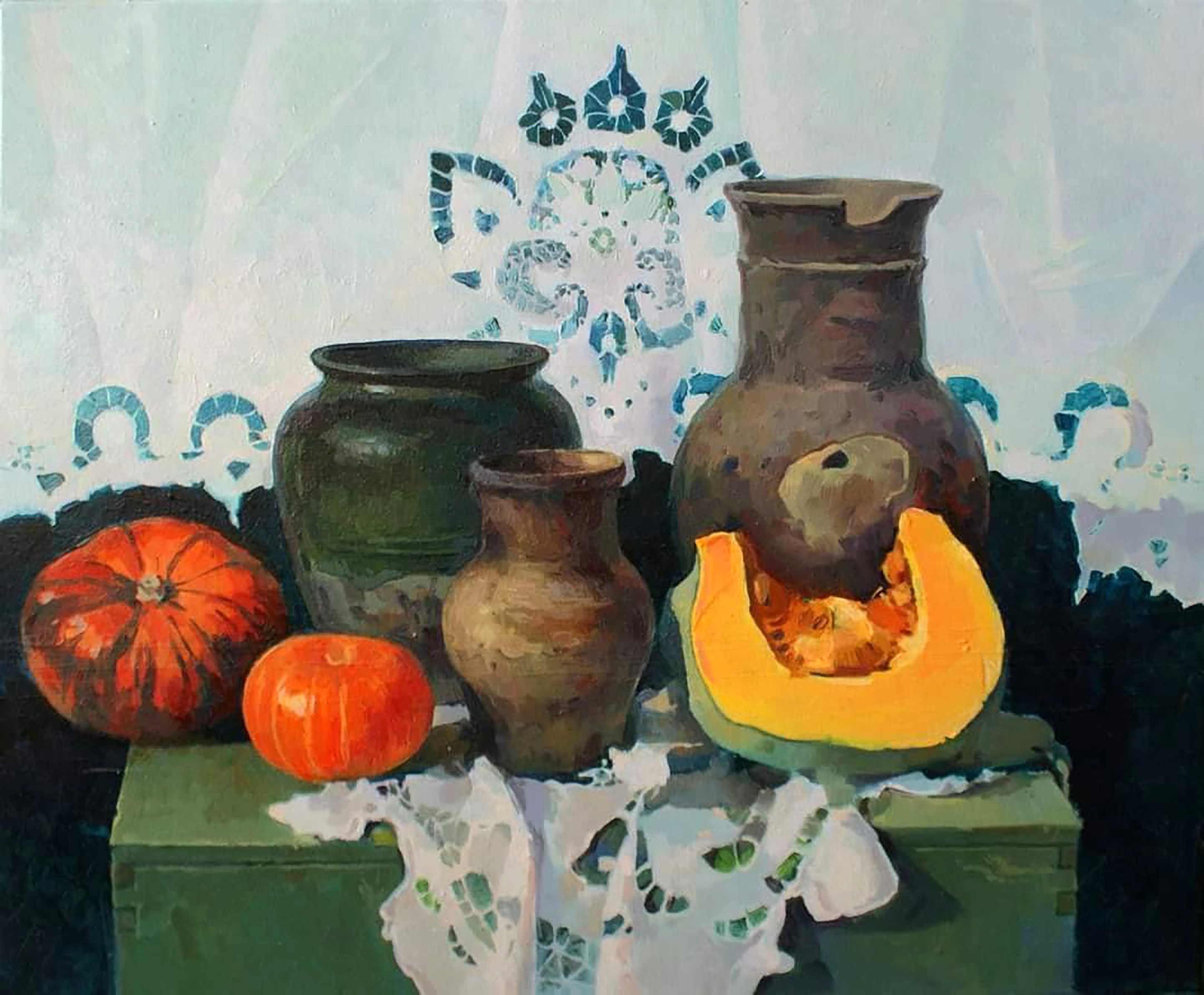 Yaroshevich Anastasia, Still life with pumpkins Yaroshevich Anastasia, Still life with pumpkins