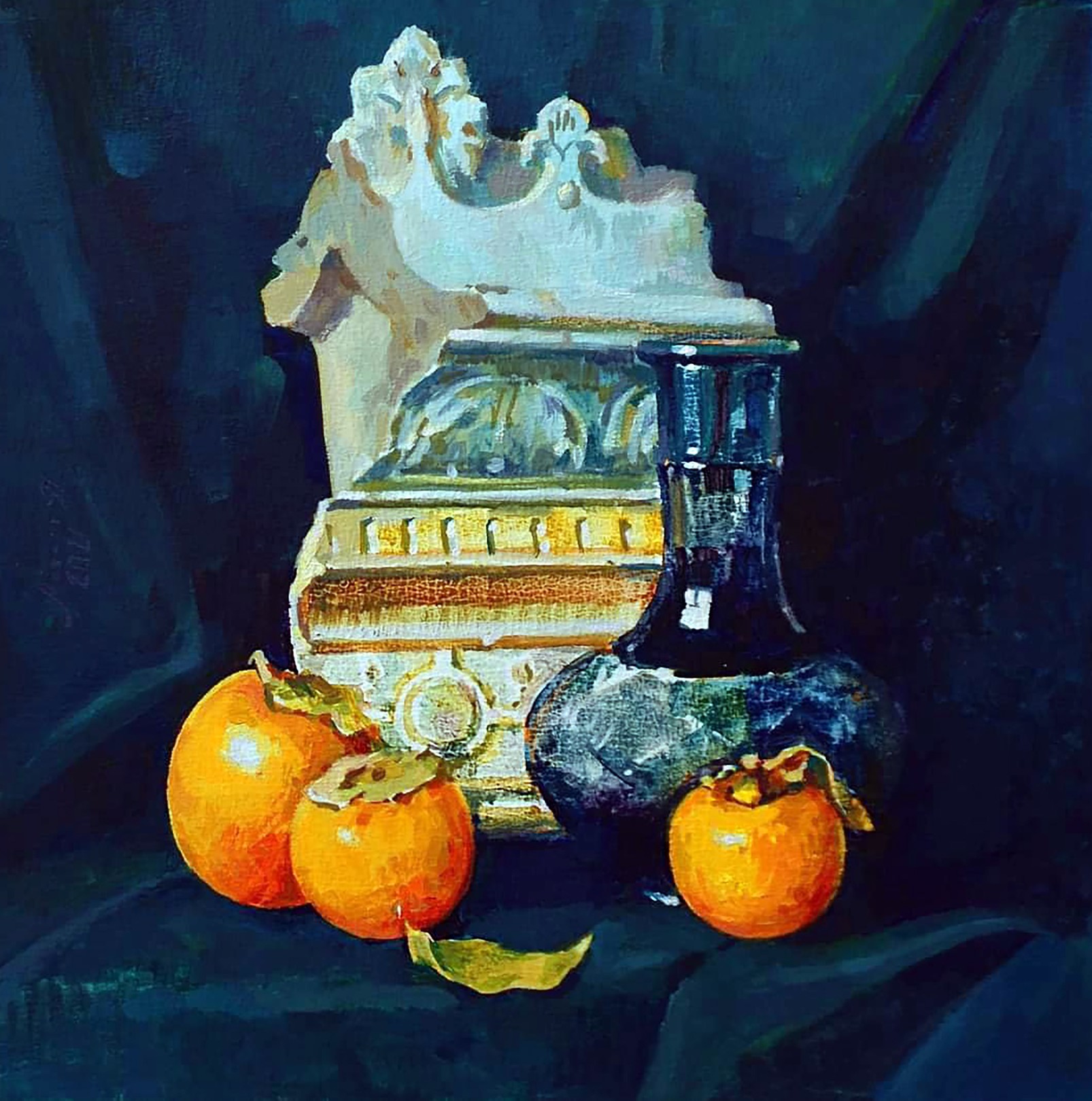 Yaroshevich Anastasia, Still life with persimmon Yaroshevich Anastasia, Still life with persimmon