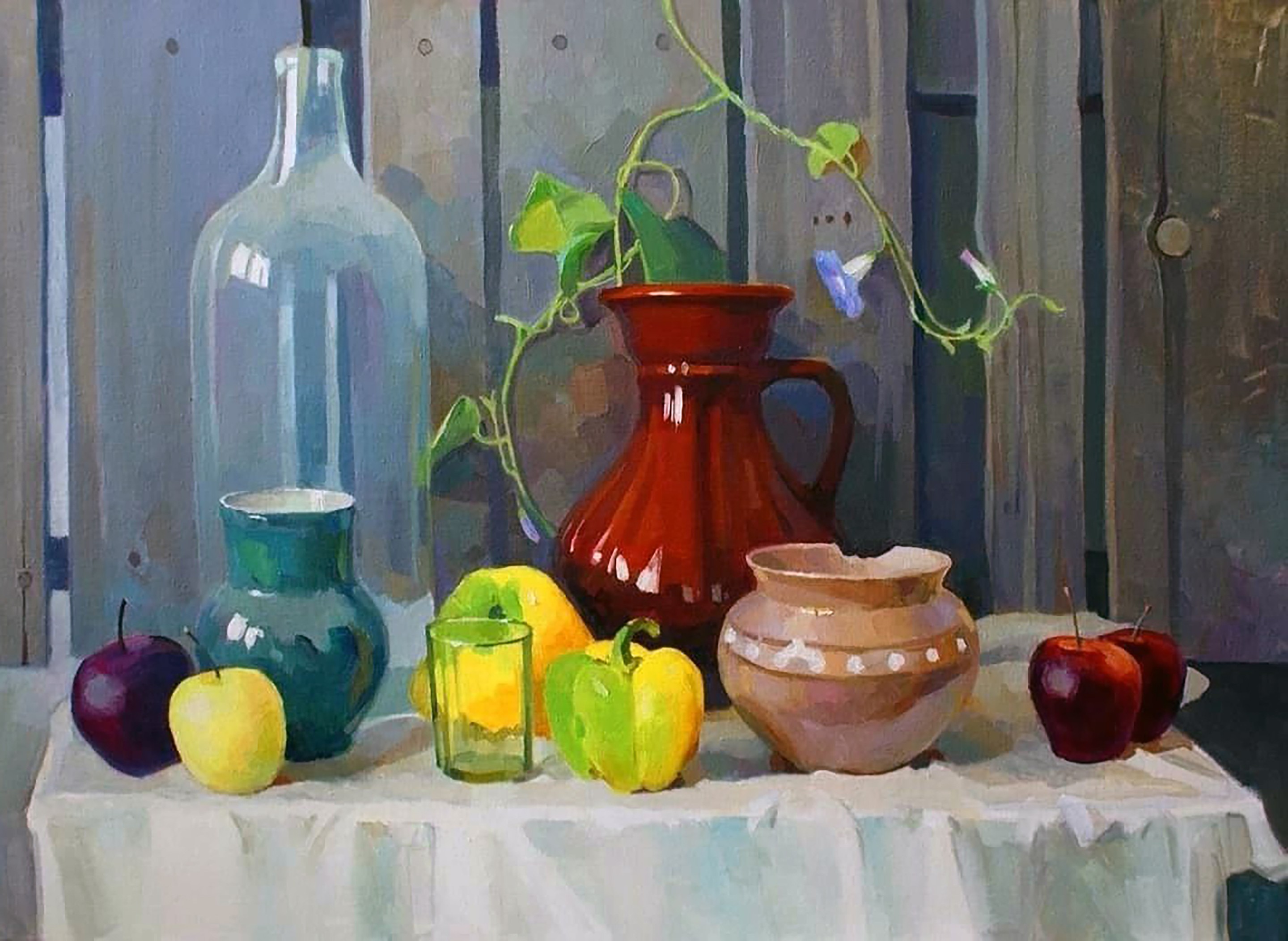 Yaroshevich Anastasia, Still life with sweet pepper Yaroshevich Anastasia, Still life with sweet pepper