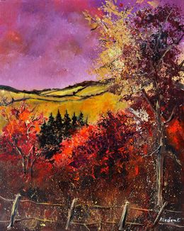 Painting, Rich autumn colors, Pol Ledent