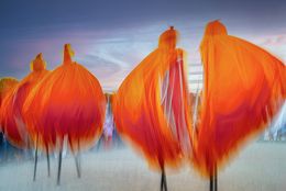 Peinture, 06 - Dancing stilt walkers / Potsdam 1, Sabine Winnemuth