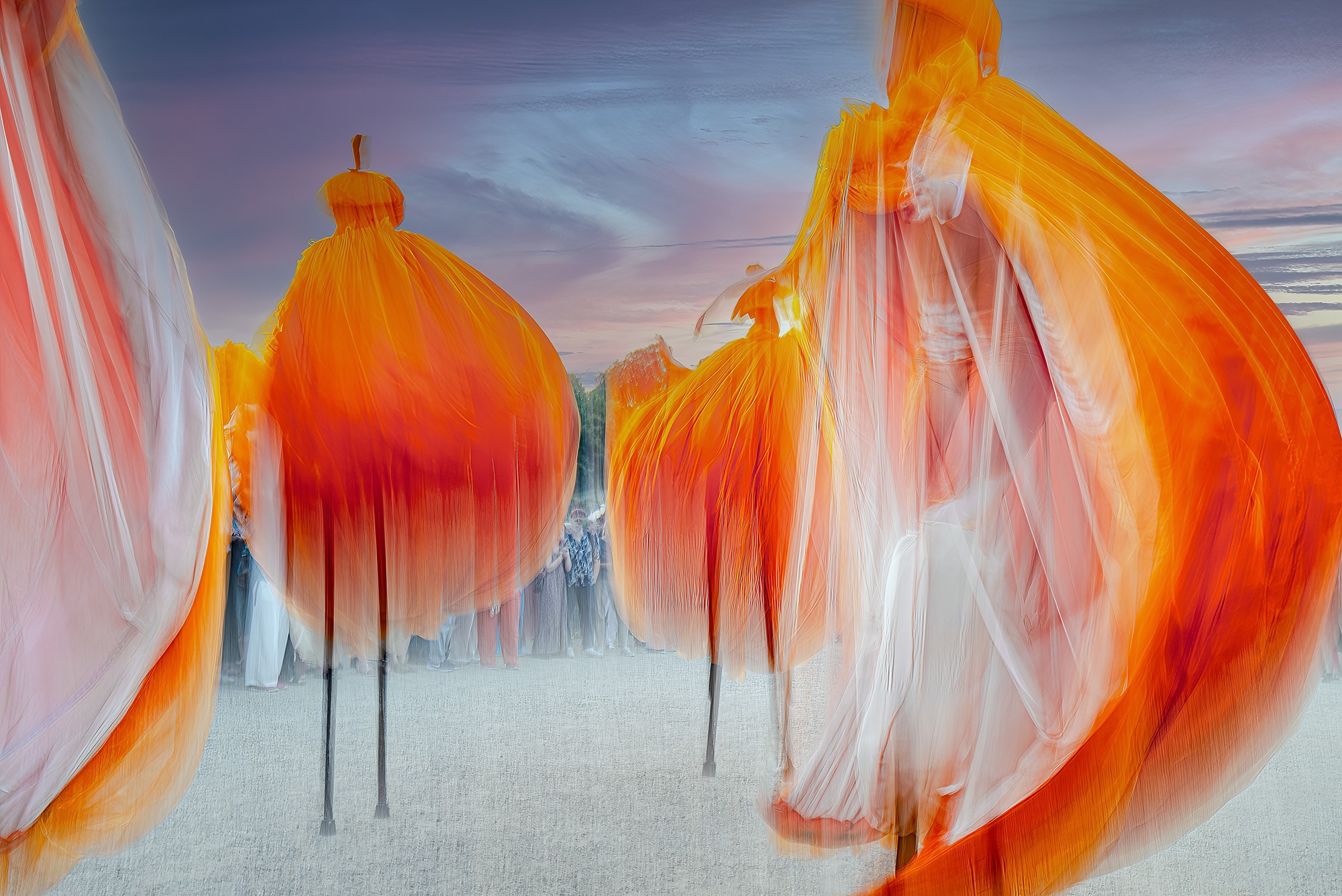 Sabine Winnemuth, 07 - Dancing stilt walkers / Potsdam 2 Sabine Winnemuth, 07 - Dancing stilt walkers / Potsdam 2