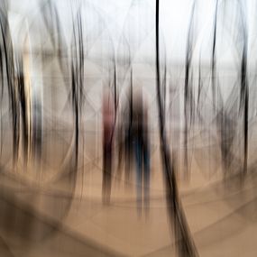 Gemälde, 02 - People in a museum on sunday morning 1, Sabine Winnemuth