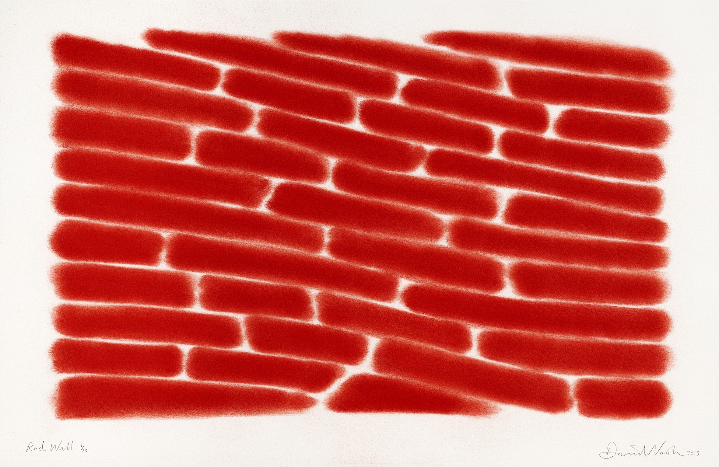 David Nash, Red Wall David Nash, Red Wall