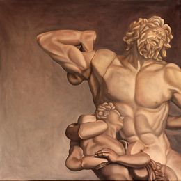 Painting, Laöcoon & His Son, Ariel Schleicher