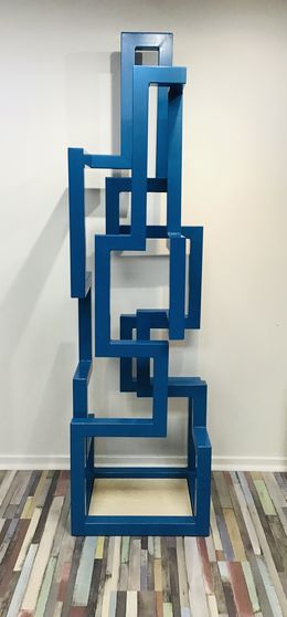 Sculpture, Gratte ciel Bleu Lagon, Ariel Elizondo Lizarraga