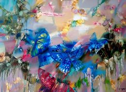 Painting, Butterflies, Anatoly Tarabanov