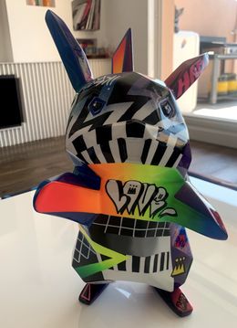 Sculpture, Pikachu résine tag 40 cm, Richard Orlinski