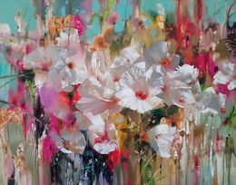Painting, Cheerful flowers, Anatoly Tarabanov