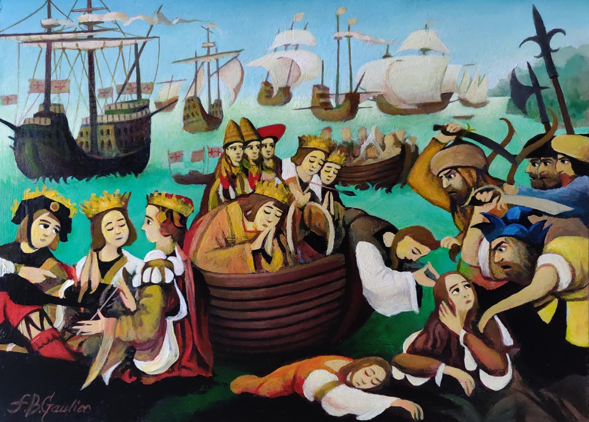 Franck-Bernard Gaulier, Le martyre de Sainte Ursule Franck-Bernard Gaulier, Le martyre de Sainte Ursule