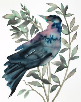 Gemälde, Grackle No. 3, Elizabeth Becker