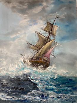 Gemälde, Tempête, Boudier