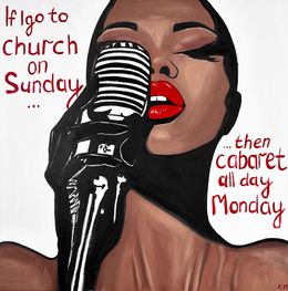 Painting, If I Go to Church…, Kristina Mallen