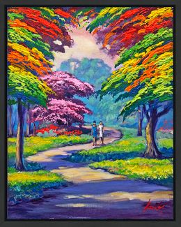 Peinture, Walk with my Friend, Janos Kardos