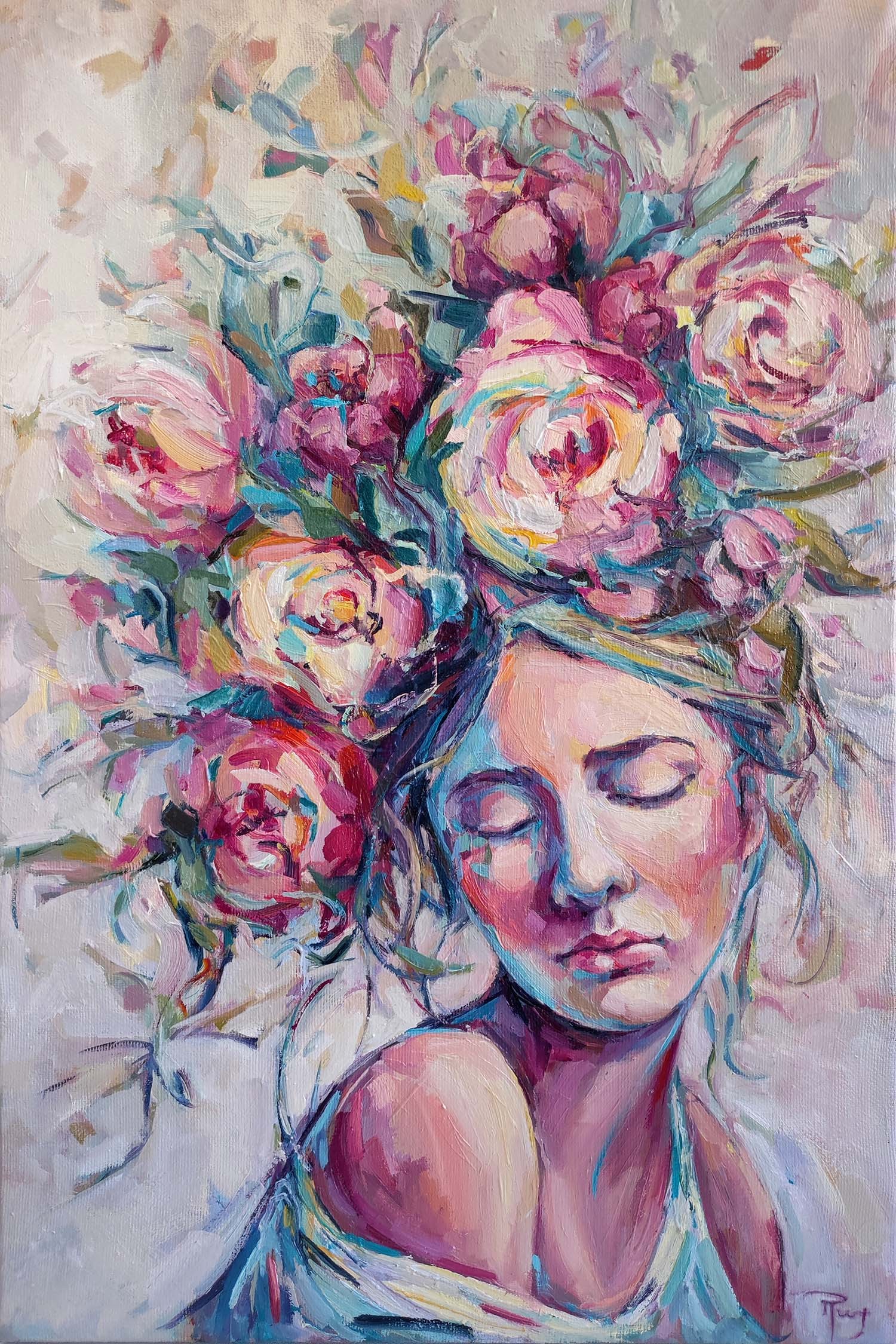 Julia Ruf, Portrait of a woman. Flora Julia Ruf, Portrait of a woman. Flora