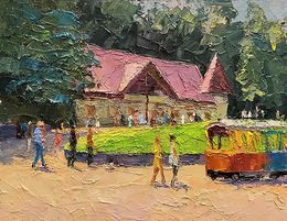 Gemälde, On a day off, Boris Serdyuk